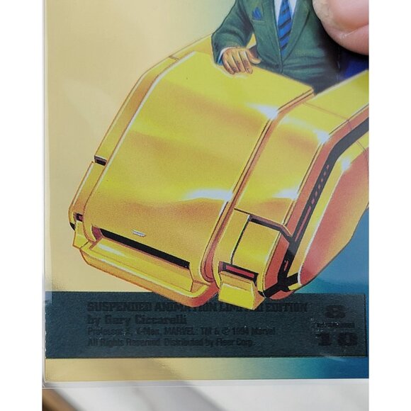1995 Marvel Fleer Professor X Suspended Animation Limited Edition Card 8 Sleeved - Picture 6 of 6